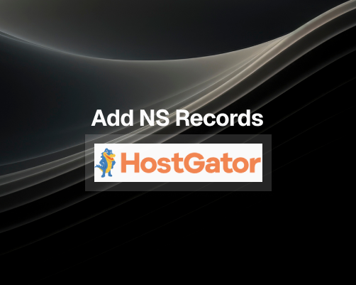 How to Add NS Records in HostGator