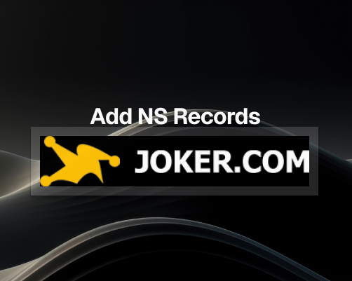 How to Add NS Records in Joker.com