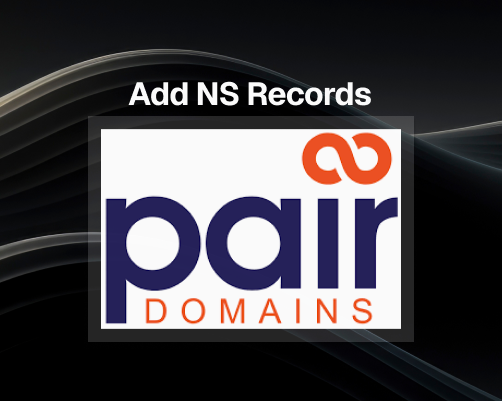 How to Add NS Records in Pairdomains 