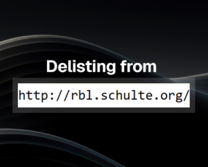 Schulte RBL Blacklist Check & Removal Process