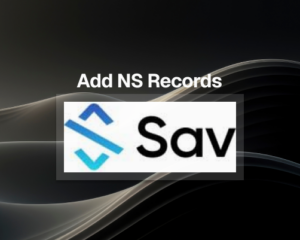 How to Add NS Records in SAV.com