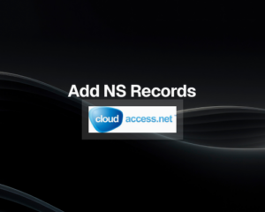 How to Add NS Records in CloudAccess.net