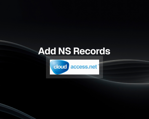 How to Add NS Records in CloudAccess.net