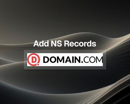 How to Add NS Records in Domain.com