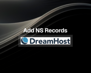 How to Add NS Records in Dreamhost