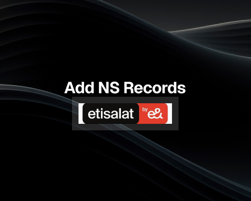 How to Add NS Records in Etisalat 