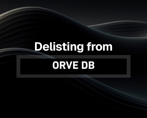 ORVE DB Blacklist Check &amp; Removal Process